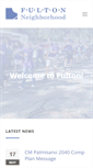 Mobile Screenshot of fultonneighborhood.org